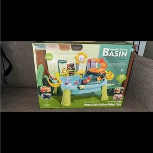 Kids Toy Washing Station - Green and Yellow